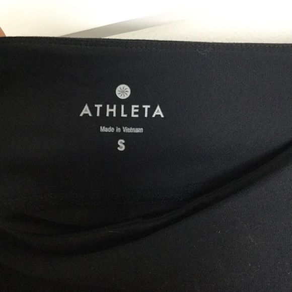 Athleta | Black Workout Crop Leggings Size Small - Picture 5 of 7